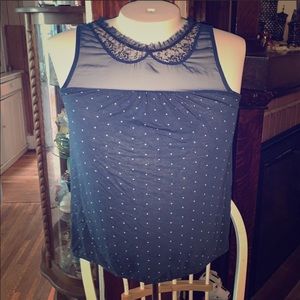 American Eagle Outfitters navy blue top size L